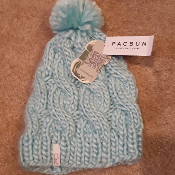 coal Accessories - NWT Beautiful Coal Handmade Sea Foam Green Beanie